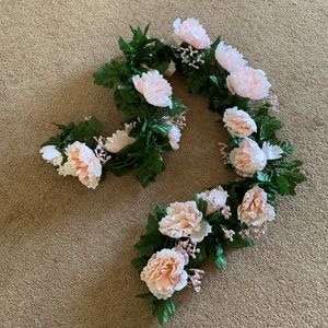 Artificial Pink Floral Garland